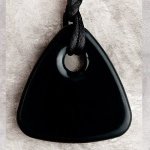 Teething Bling Triangle Pendant - Onyx